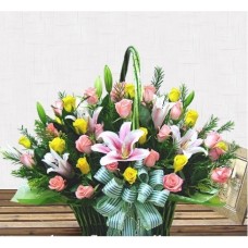 24 Mixed Roses & Lilies#17