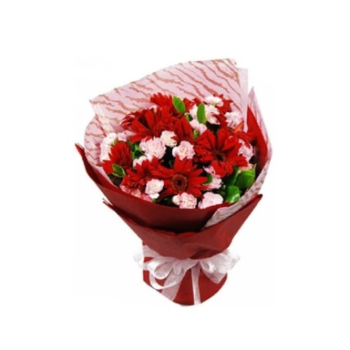 10 Carnation & 10 Gerbera Bouquet