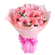 20 Pink Gerberas Bouquet