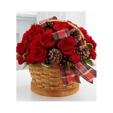 12 Red roses and mini carnations#25