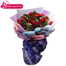 Two Dozen Red Rose Bouquet