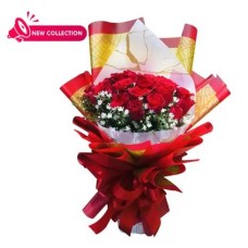 24pcs Red Rose Bouquet