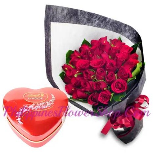 Endless Love 24 Roses and Chocolate