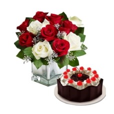 Rose Vase & Cake#31