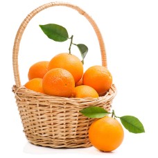Orange Fruit Basket