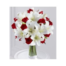 Red roses & lilies#50