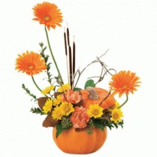 Flower Arrangement w/ Candle