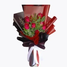 6pcs Red Rose Bouquet