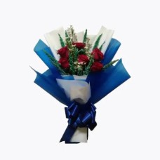 Half Dozen Red Rose Bouquet