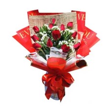Valentines 12 Red Roses Bouquet Delivery Philippines