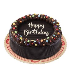 Round Chocolate Dedication Cake Philippines