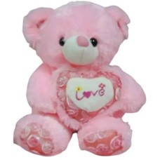 Pink I Love You Hug Bear