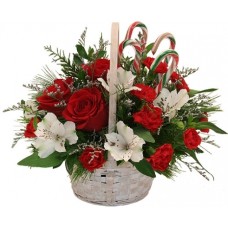 Candy Cane Basket