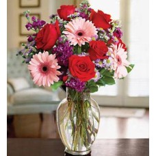 Love Seduction (24 Roses + 12 Gerbera Daisiesus)
