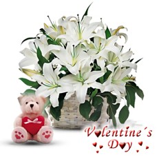 Honeymoon (3 Lilies + Romantic Teddy)