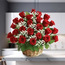 Premium Florist Basket (12 Roses)