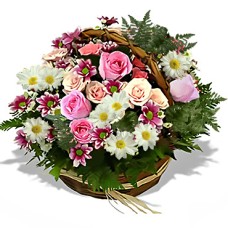 Beautiful Day (8 Roses + 10 Daisies)