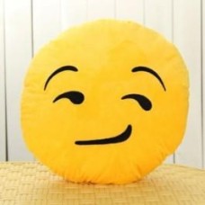 Smirk Face Emoji Pillow