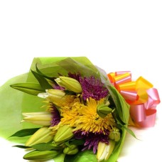 Mixed Mums & Lily Bouquet