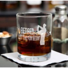 Personalised Retirement Whiskey Glass