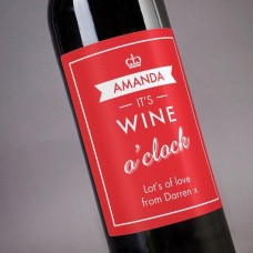 Personalized Wine - It's Wine O'clock