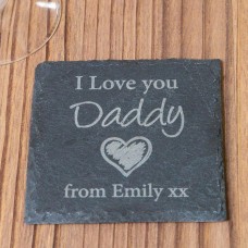 Personalised Daddy Set Of 4 Slate Coasters