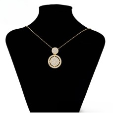 Golden Luna Halo Necklace