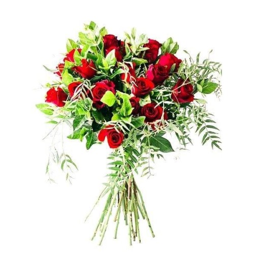 Premier Red Rose Bouquet (Small (12 Roses))