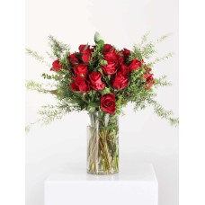 Classic Red Rose Bouquet (Single (12 Roses))