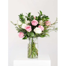 Mixed Pastels (Single (12 Roses))