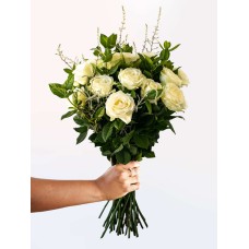 White Rose Bouquet (Double (24 Roses) (As Shown))