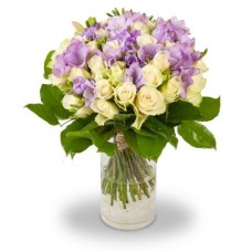 bouquet of roses with freesias Felicie (Small)