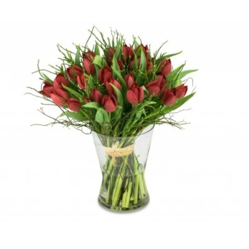 bouquet of red tulips Martine (Small)