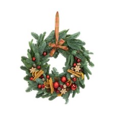 Wreath to hang on the door Traditional red (Venec 30 cm)