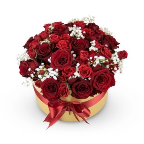 Box of flowers Red Romance (Small)
