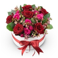 Box of flowers Magenta (Small)
