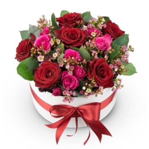 Box of flowers Magenta (Small)