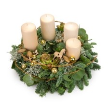 Advent wreath Luxury Nude (Wreath 30 cm)