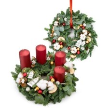Advent wreath Luxury Makiroso (Wreath 30 cm + 30cm)