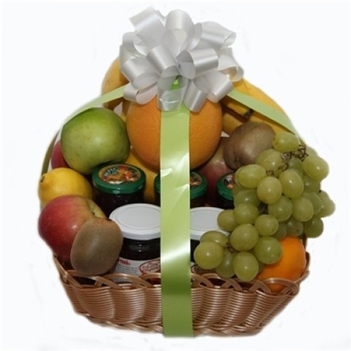 Fruit and Jam Gift Basket