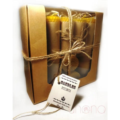 Beeswax Candle Set