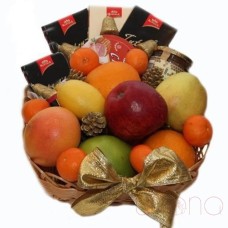 Chocolate, Cheese and Fruit Basket
