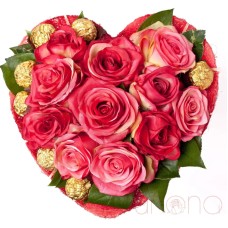 Fancy and Sweet Heart Arrangement