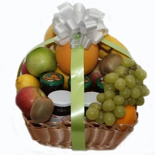 Fruit and Jam Gift Basket (premium)