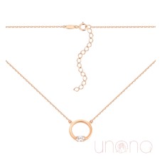 Gorgeous Gold Necklace with a Phianite Stone