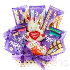 Milka Pleasures Gift Basket