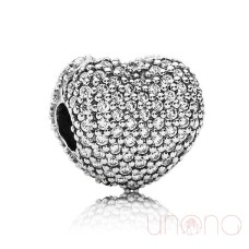 OPEN MY HEART CZ CHARM