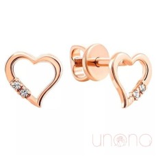 Pretty Gold Stud Earrings