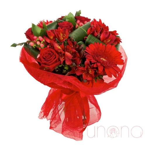 Radiantly Rouge Bouquet