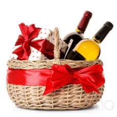 Wine and Raffaello Gift Basket